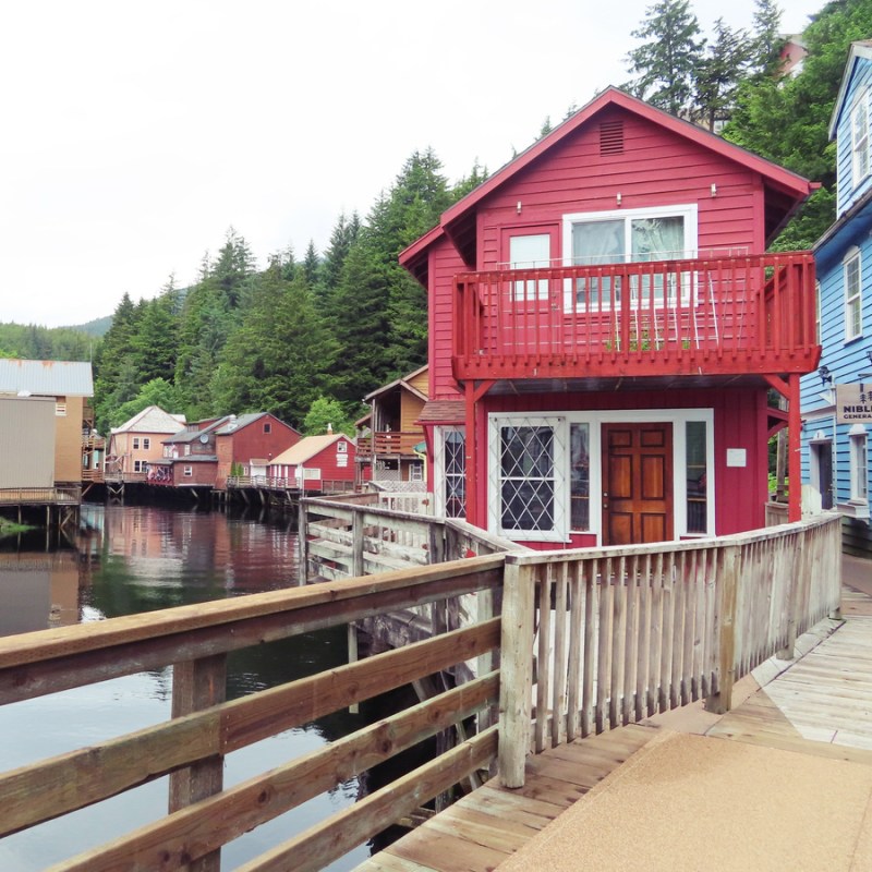 Creek Street in Ketchikan, Alaska.