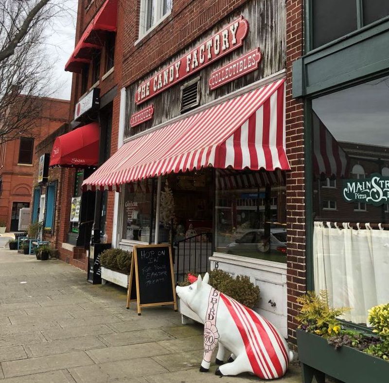 Downtown Lexington, North Carolina.