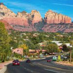 Downtown Sedona, Arizona.