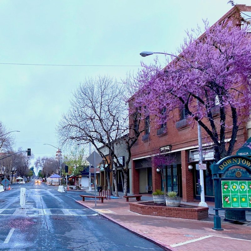 Downtown Visalia, California.