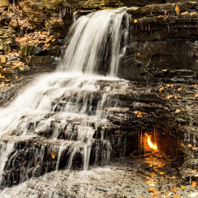 Eternal Flame Falls in New York.