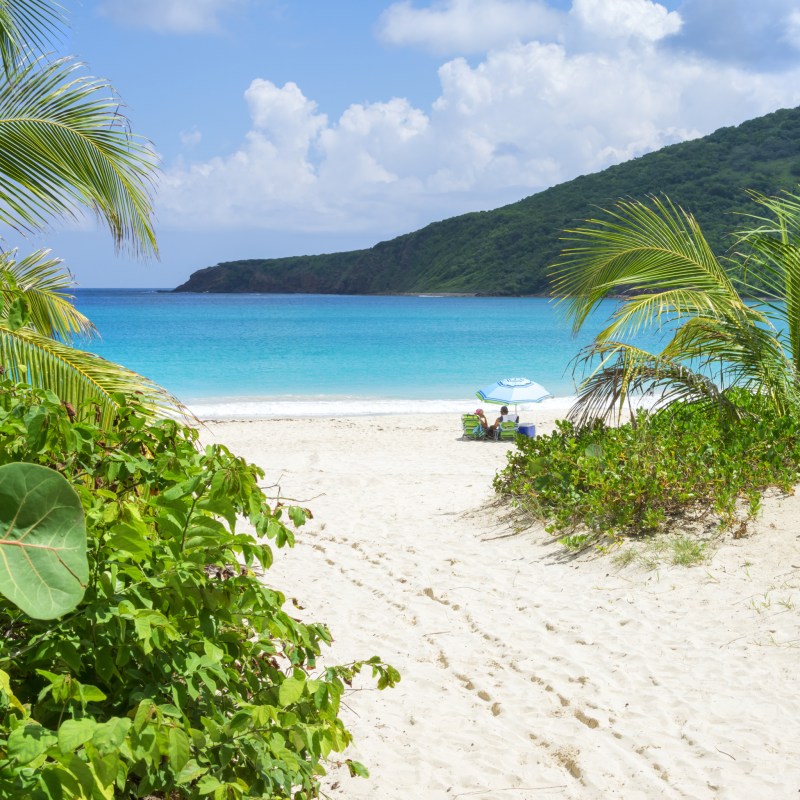 Flamenco Beach in Puerto Rico.