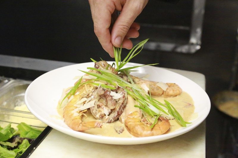 Food from The Waterfront Restaurant.
