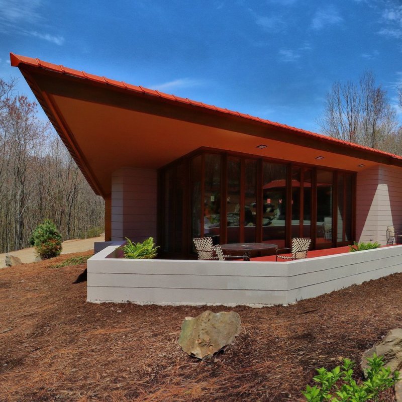 Frank Lloyd Wright's Mantyla house in Cloquet, Minnesota.