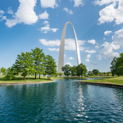 Gateway Arch in St. louis, Missouri.