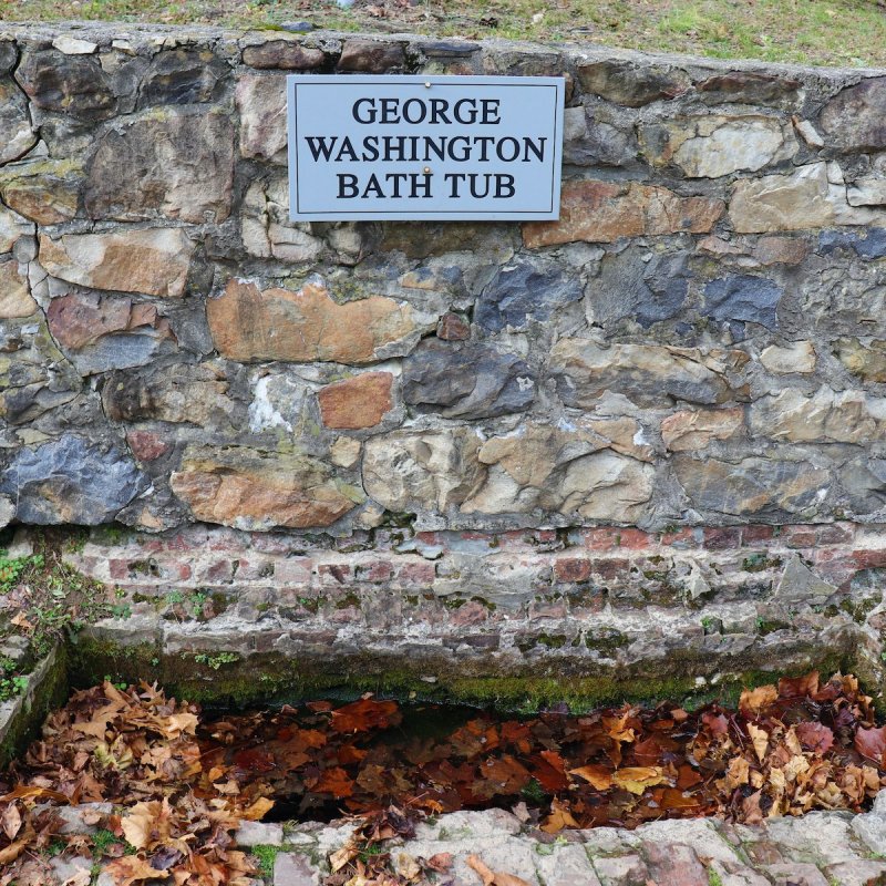 George Washington’s bath tub, Berkeley Springs, West Virginia.