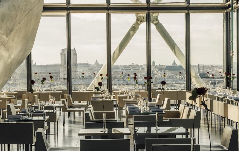 Georges at the Pompidou Centre in Paris.