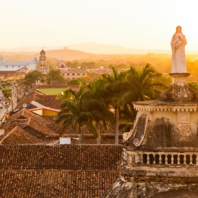 Golden hour in Granada, Nicaragua.