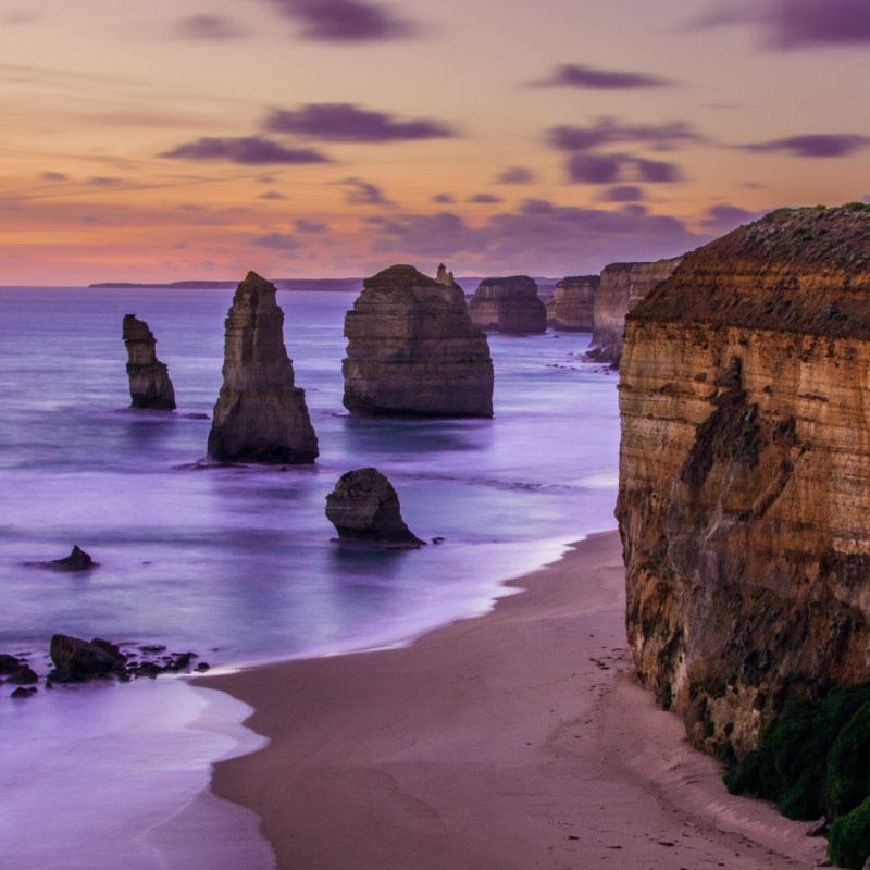 Great Ocean Road views in Australia.