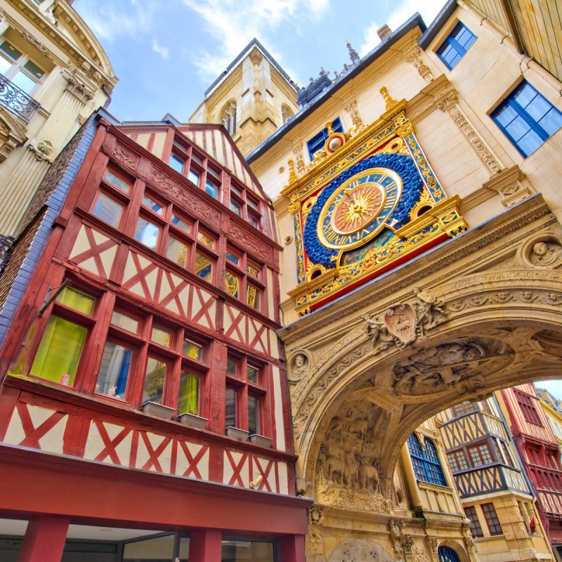 Gros-Horloge, Rouen, Normandy, France.