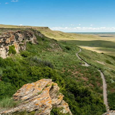 Head-Smashed-In Buffalo Jump World Heritage Site in Canada.