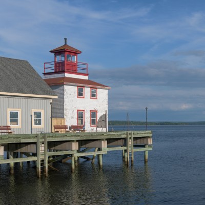 Historic lighthouse in Pictou, Novia Scotia.