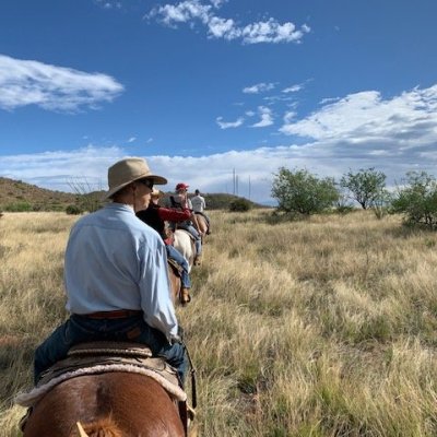 Horseback riding at Rancho de la Osa in Arizona.