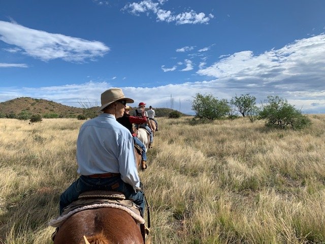 Horseback riding at Rancho de la Osa in Arizona.