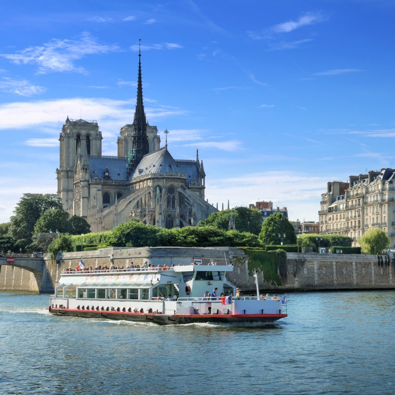 Ile de la Cite in Paris, France.