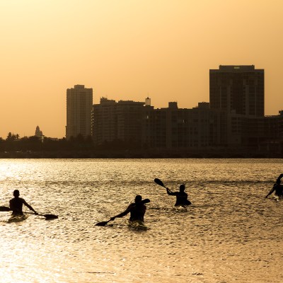 Kayaking in Puerto Rico.