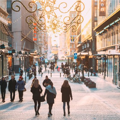 Kluuvikatu Street, Helsinki, Finland.