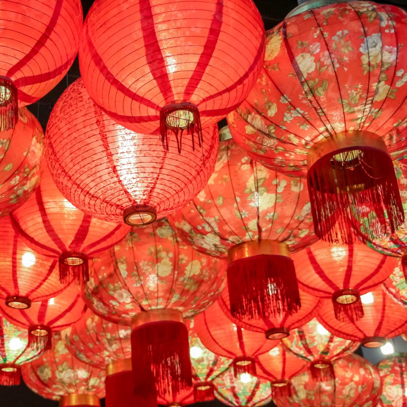 Lanterns to celebrate the Chinese New Year.