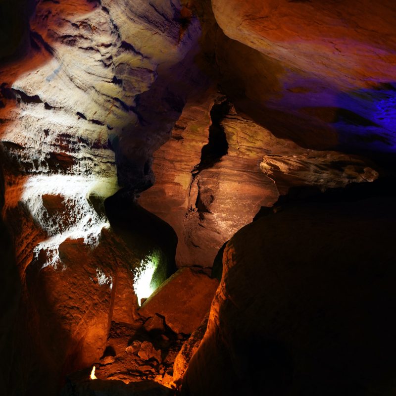 Laurel Caverns in Pennsylvania.