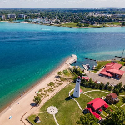 Lighthouse in Port Huron, Michigan.