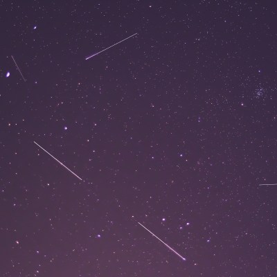 Lyrid meteor shower and satellites.