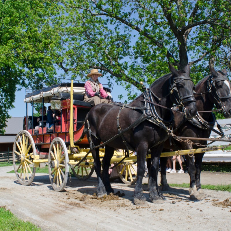 Mahaffie Stagecoach and Farm Historic Site in Olathe, Kansas.