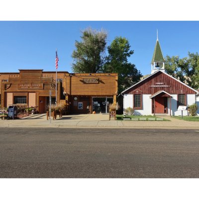 Main street Medora in North Dakota.