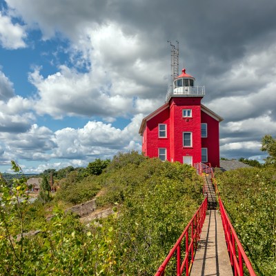 Marquette Harbor Lighthouse in Michigan