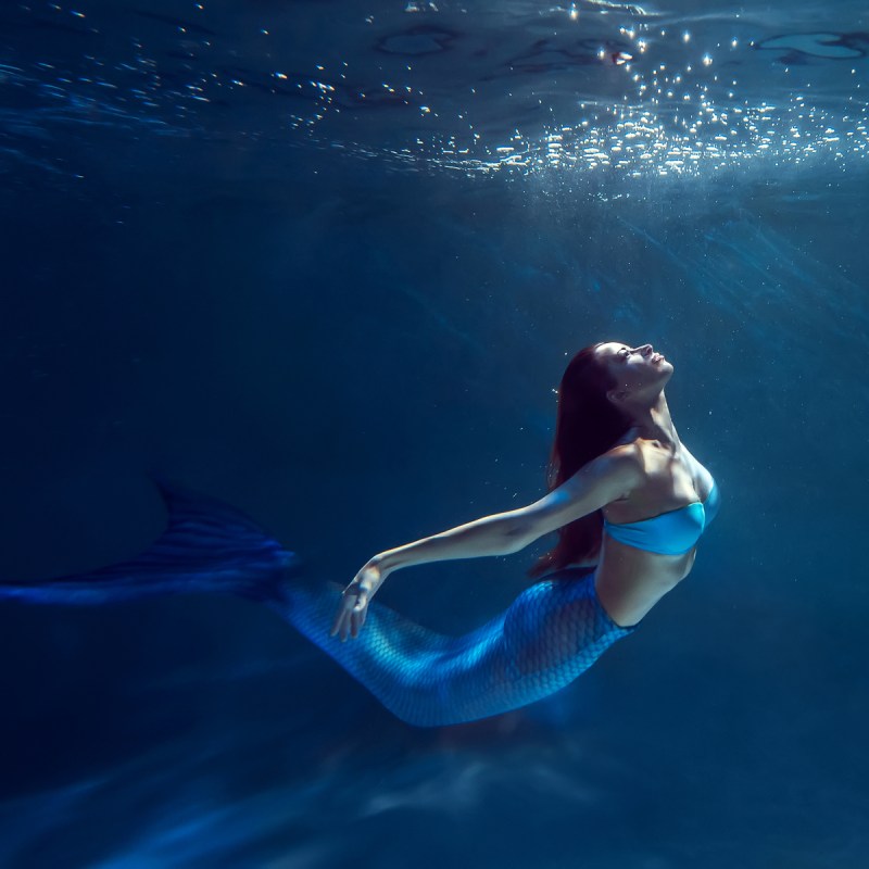 Mermaid woman.