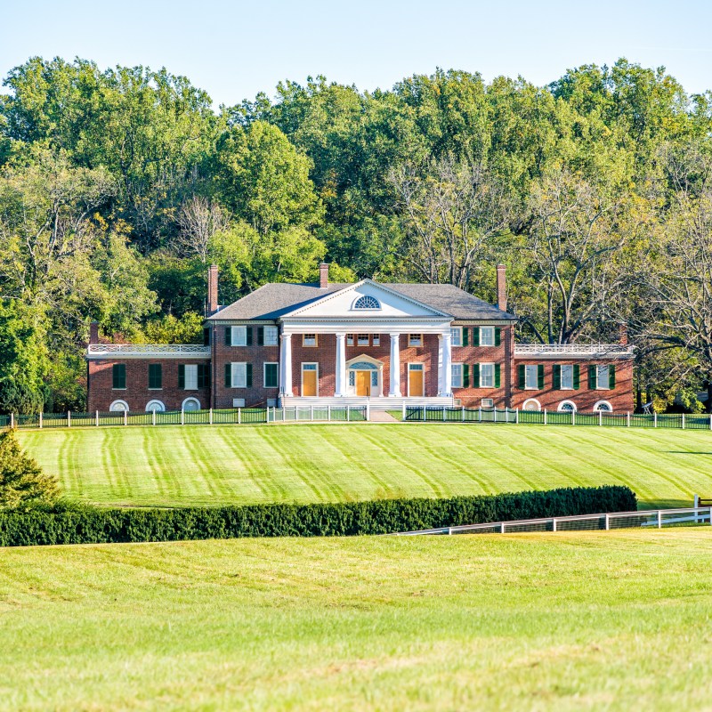 Montpelier, James Madison's home in Virginia.