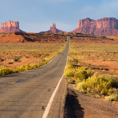 Monument Valley Scenic Drive in Arizona.