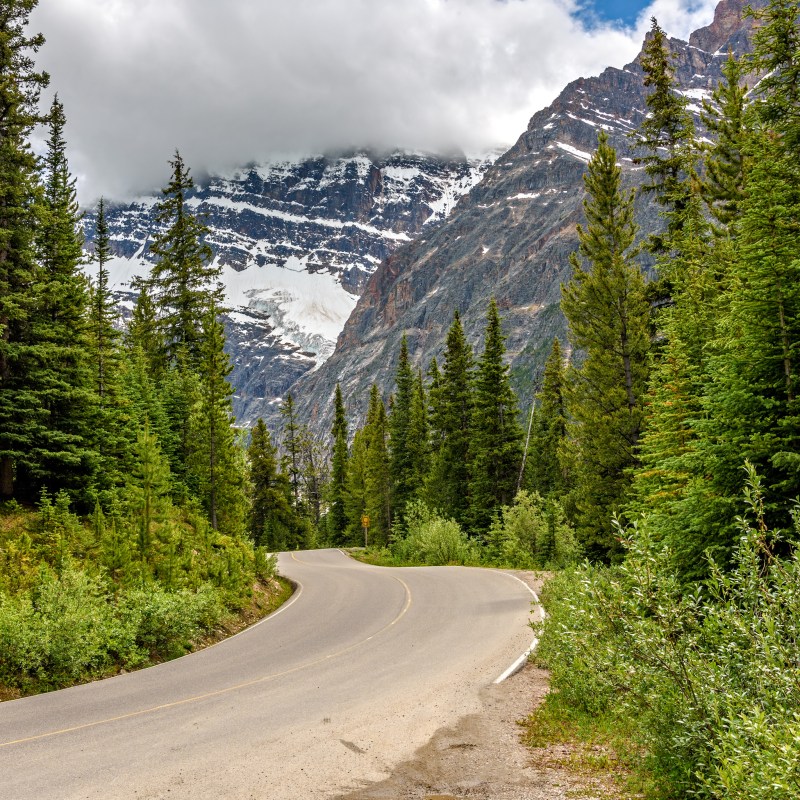 Mount Edith Cavell in Jasper National Park, Canada.