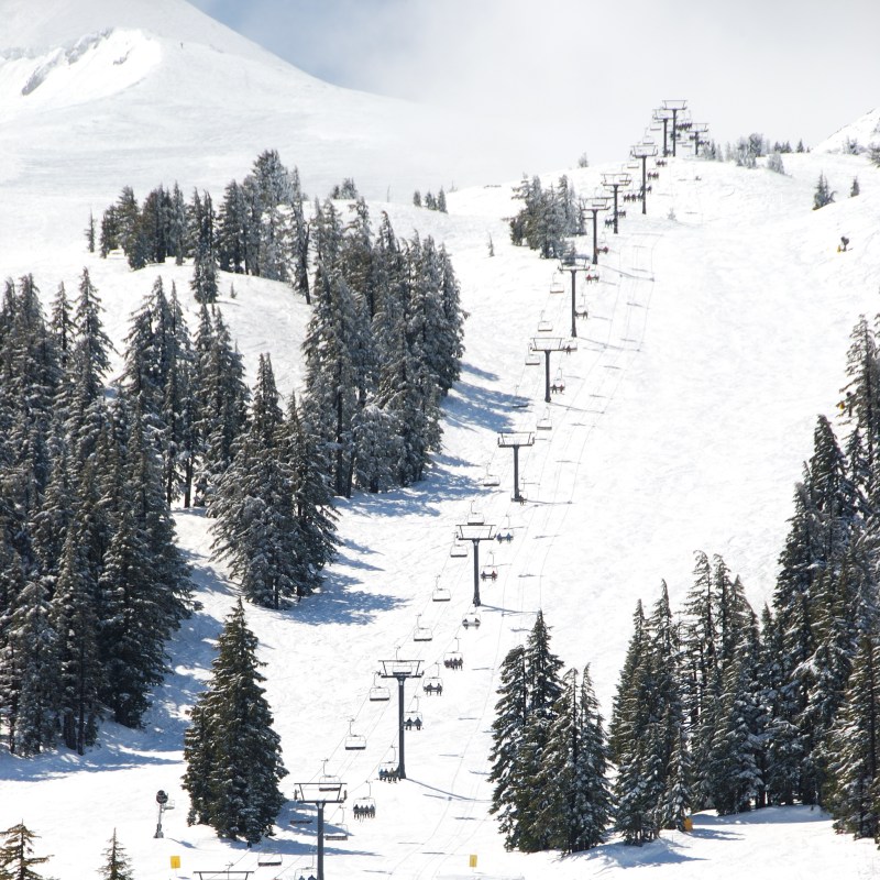 Mt. Bachelor ski resort in Oregon.