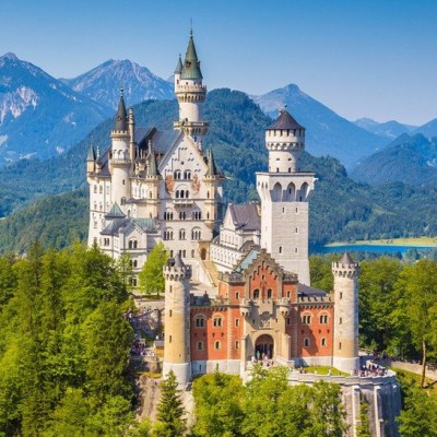 Neuschwanstein Castle in Bavaria, Germany.