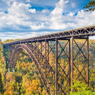 New River Gorge National Park And Preserve in West Virginia.