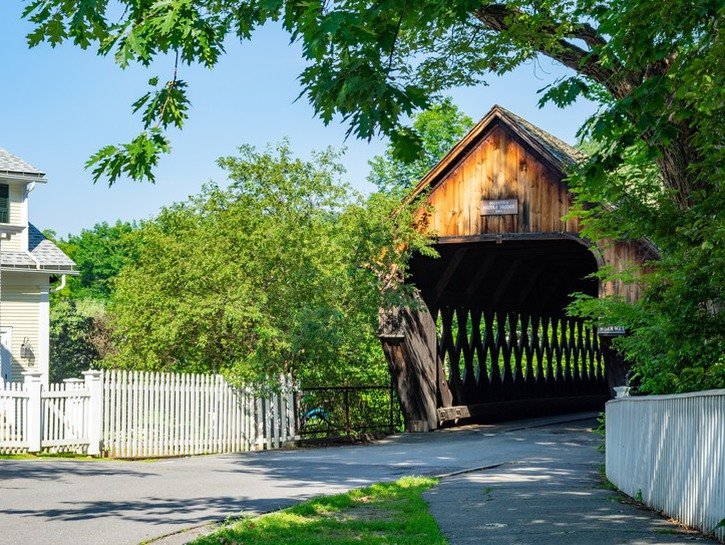 Old Historic town of Woodstock, Vermont