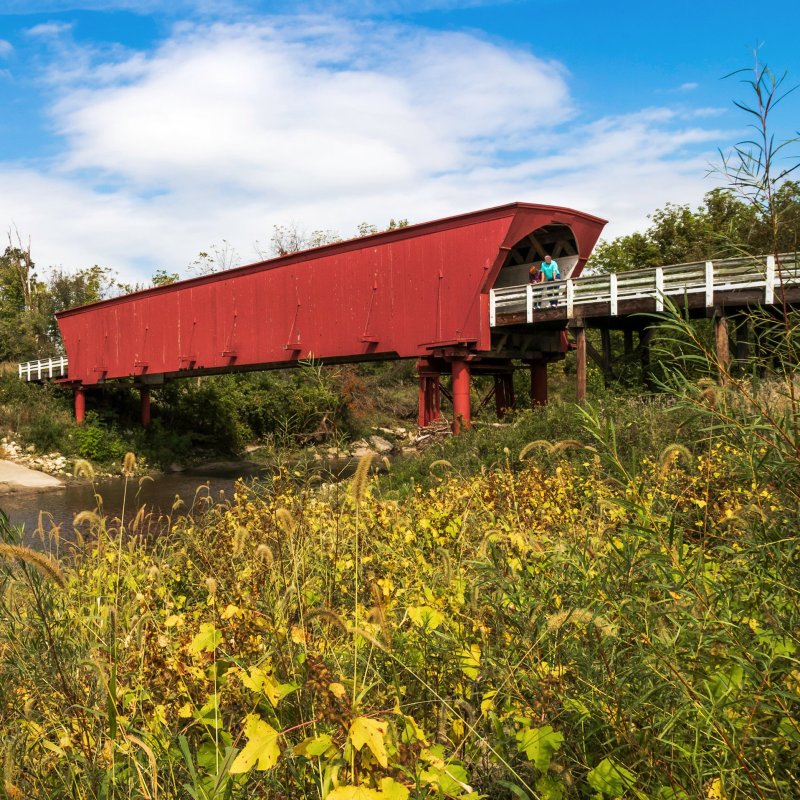 One of the covered bridges in Madison County, Iowa.