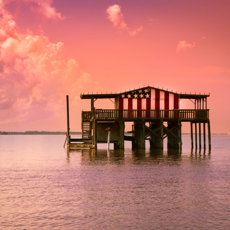 One of the shacks in Port Richey, Florida.