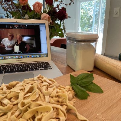 Online homemade pasta class with Mirella.