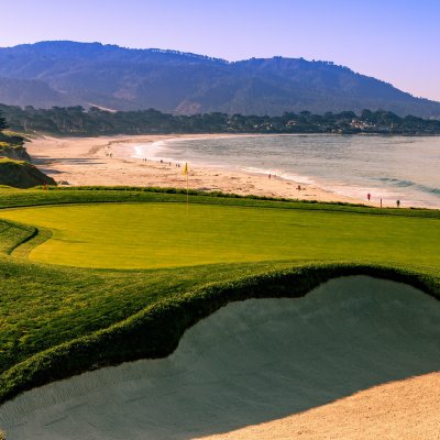 Pebble Beach Golf Links in Pebble Beach, California.