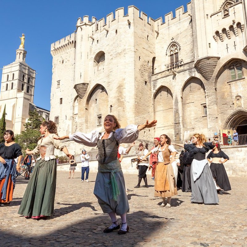 Performers at Avignon Festival.