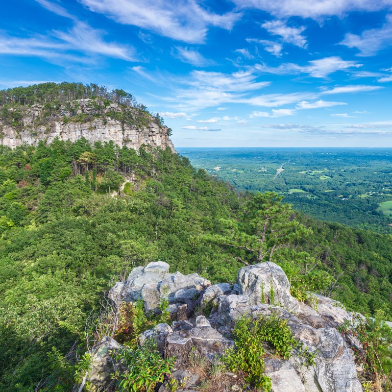 Pilot Mountain State Park in Pinnacle, North Carolina.