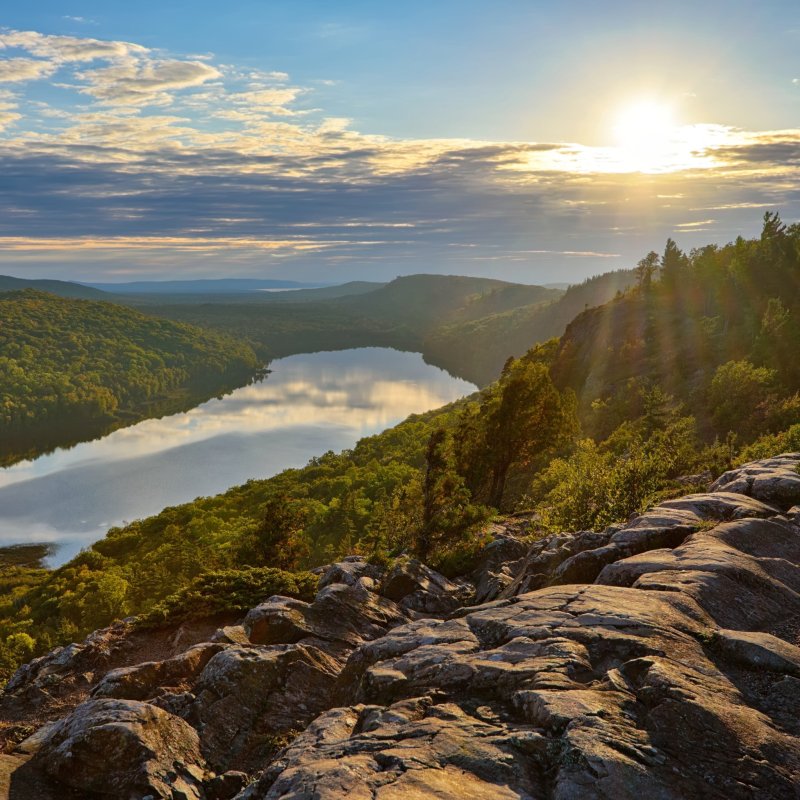 Porcupine Mountains Wilderness State Park in Michigan.