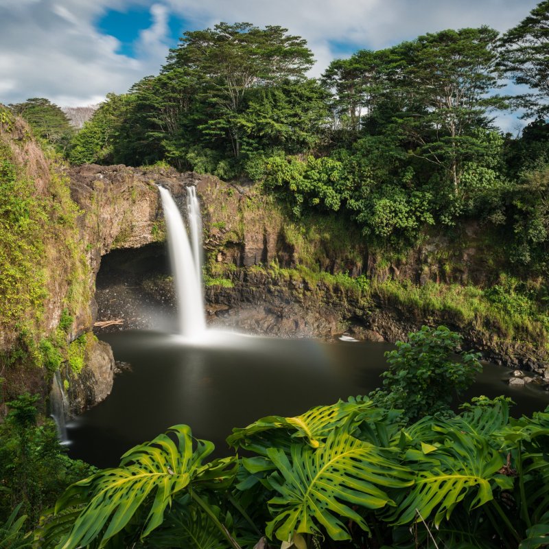 Rainbow Falls in Hilo, Hawaii.