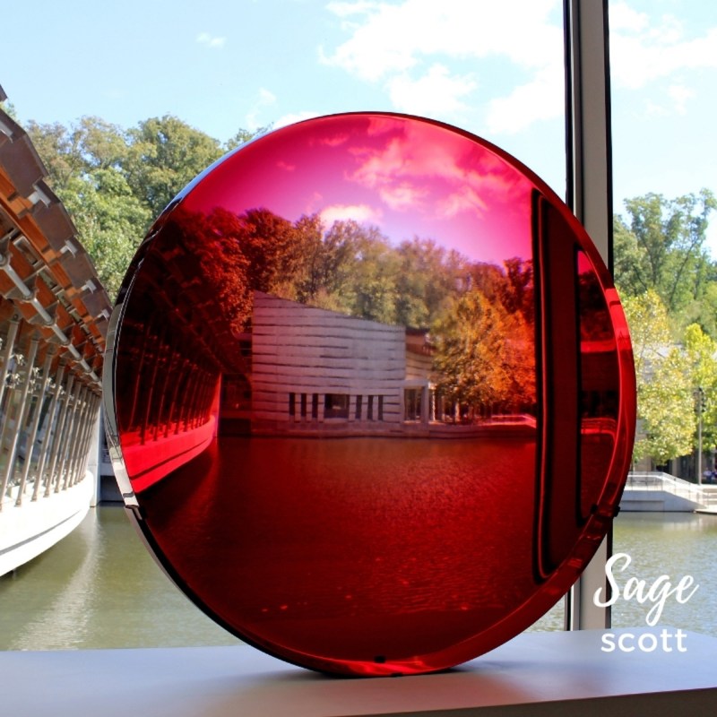 Red Lens at Crystal Bridges in Bentonville, Arkansas.
