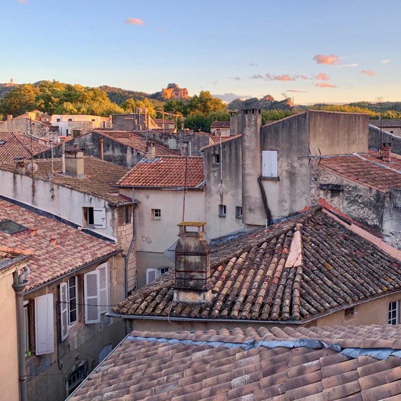 Rooftops of Saint-Remy-de-Provence, France.