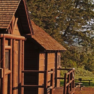 Roosevelt Lodge and Cabins in Yellowstone.