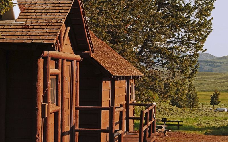 Roosevelt Lodge and Cabins in Yellowstone.