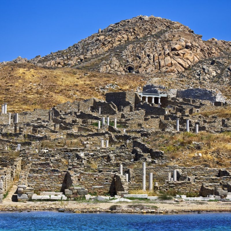 Ruins, Delos, Greece.