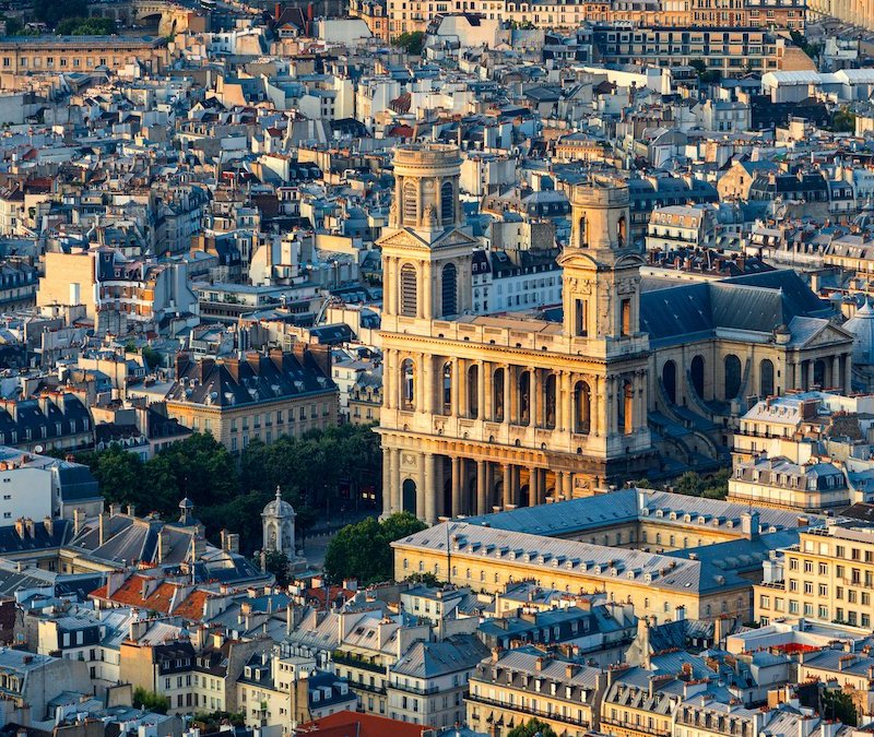 Saint Sulpice Church in Saint Germain Des Pres.